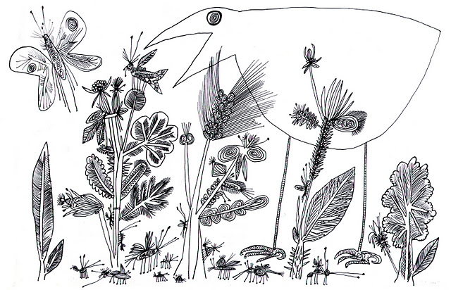 4 steinberg bird and insects 1945.jpg